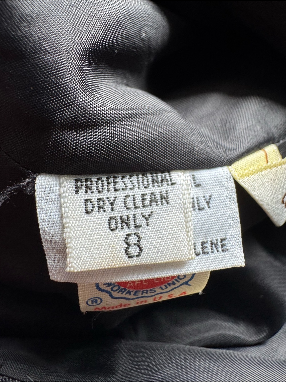 Vtg 80s Oscar de la Renta Black Velvet Gown 8 Rhinestone Voluminous Sleeves NWT - Picture 11 of 12